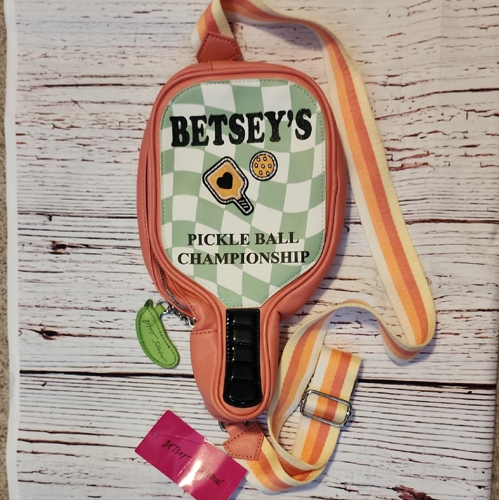 Betsey Johnson Pickleball Paddle Bag with Strap